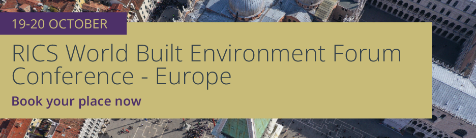 The first World Built Environment Forum Europe to be held in Venice